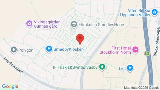 Lägenheter att hyra i Upplands Väsby - kort over placeringen