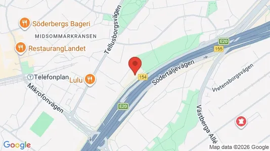 Lägenheter att hyra i Söderort - kort over placeringen