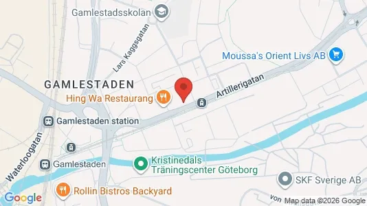 Lägenheter att hyra i Göteborg Östra - kort over placeringen