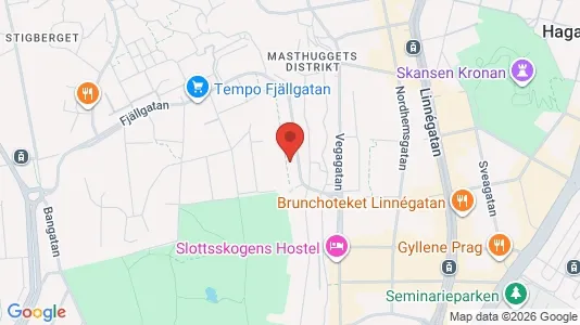 Lägenheter att hyra i Majorna-Linné - kort over placeringen