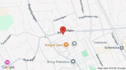 Lägenheter att hyra i Sollentuna - kort over placeringen