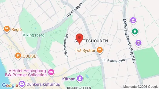 Lägenheter att hyra i Helsingborg - kort over placeringen