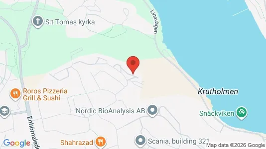 Lägenheter att hyra i Södertälje - kort over placeringen