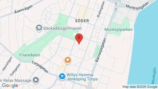 Lägenheter att hyra i Jönköping - kort over placeringen