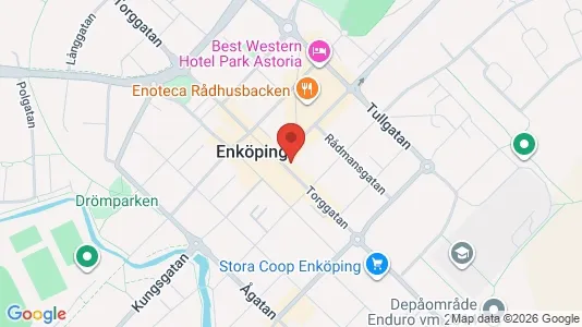 Lägenheter att hyra i Enköping - kort over placeringen