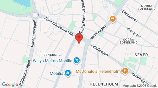 Lägenheter att hyra i Malmö Centrum - kort over placeringen