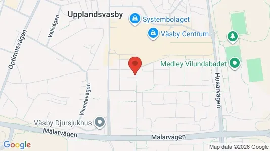 Lägenheter att hyra i Upplands Väsby - kort over placeringen