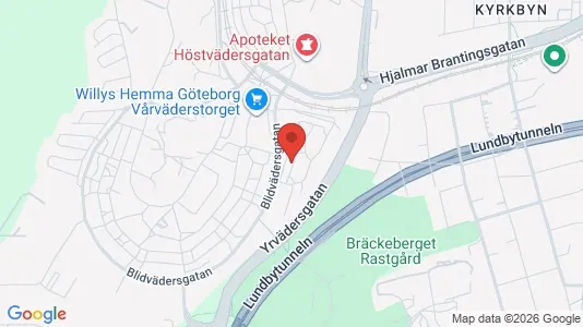 Lägenheter att hyra i Västra hisingen - kort over placeringen