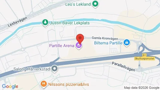 Lägenheter att hyra i Partille - kort over placeringen