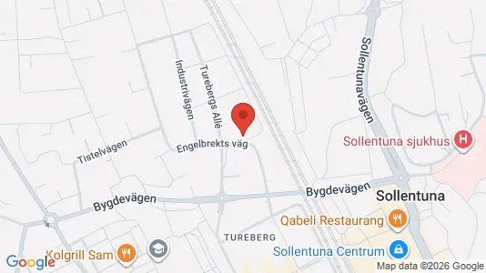 Lägenheter att hyra i Sollentuna - kort over placeringen
