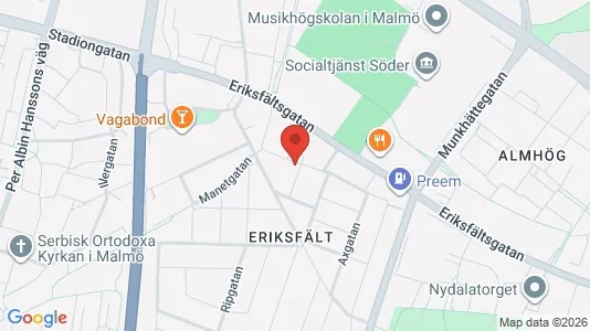 Lägenheter att hyra i Malmö Centrum - kort over placeringen