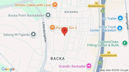 Lägenheter att hyra i Norra hisingen - kort over placeringen