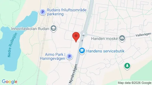 Lägenheter att hyra i Haninge - kort over placeringen