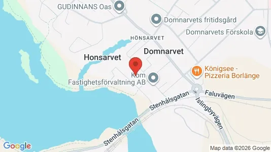 Lägenheter att hyra i Borlänge - kort over placeringen