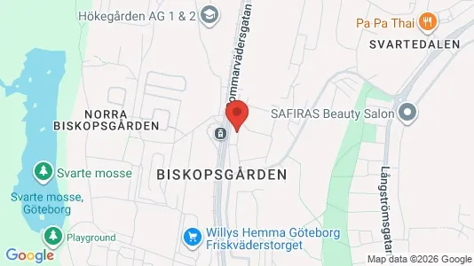 Lägenheter att hyra i Västra hisingen - kort over placeringen