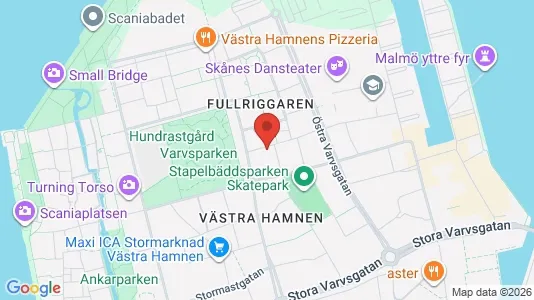 Lägenheter att hyra i Malmö Centrum - kort over placeringen