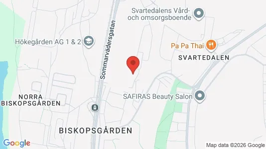 Lägenheter att hyra i Västra hisingen - kort over placeringen