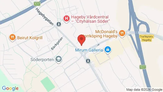 Lägenheter att hyra i Norrköping - kort over placeringen