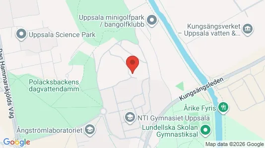 Lägenheter att hyra i Uppsala - kort over placeringen