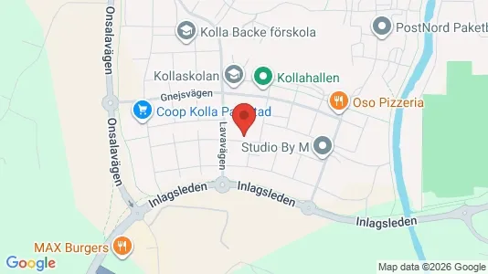 Lägenheter att hyra i Kungsbacka - kort over placeringen