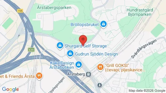 Lägenheter att hyra i Södermalm - kort over placeringen