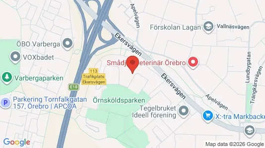Lägenheter att hyra i Örebro - kort over placeringen