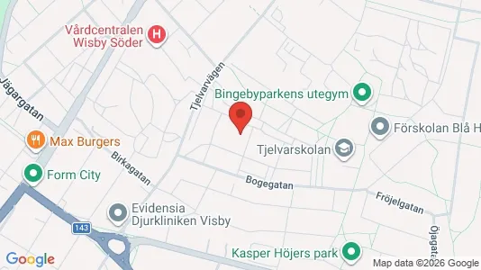 Lägenheter att hyra i Gotland - kort over placeringen