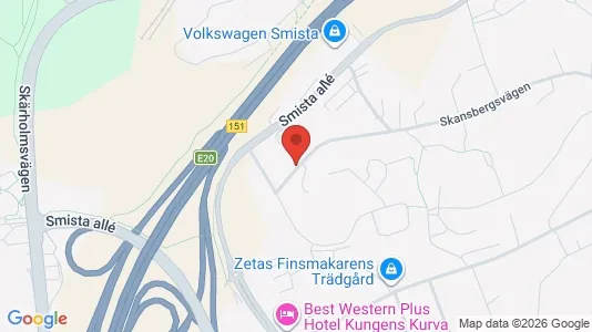 Lägenheter att hyra i Huddinge - kort over placeringen