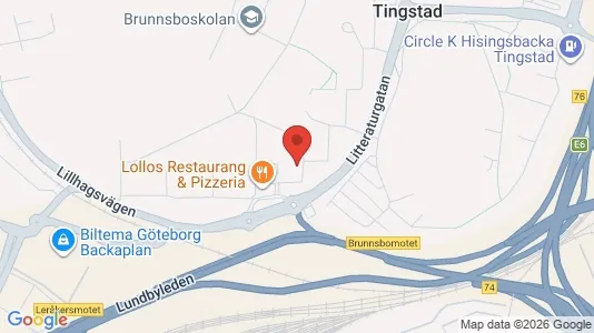Lägenheter att hyra i Norra hisingen - kort over placeringen