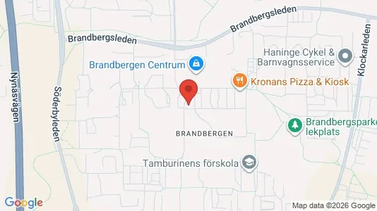 Lägenheter att hyra i Haninge - kort over placeringen