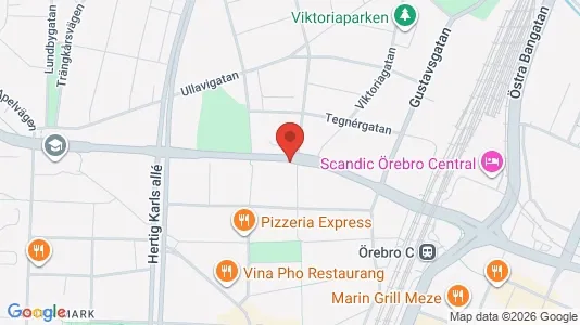 Lägenheter att hyra i Örebro - kort over placeringen