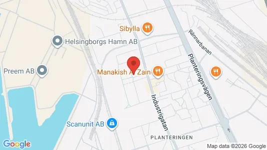 Lägenheter att hyra i Helsingborg - kort over placeringen