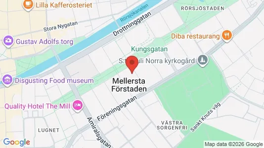 Lägenheter att hyra i Malmö Centrum - kort over placeringen
