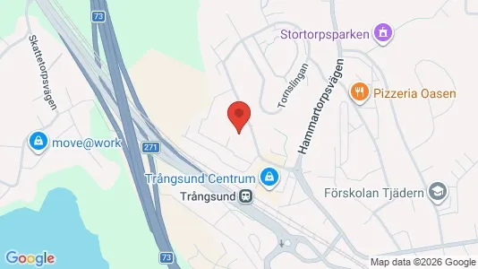 Lägenheter att hyra i Huddinge - kort over placeringen