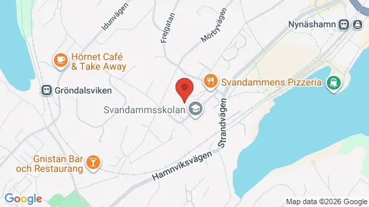 Lägenheter att hyra i Nynäshamn - kort over placeringen