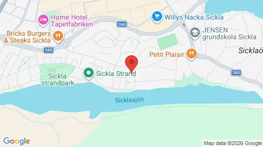 Lägenheter att hyra i Nacka - kort over placeringen