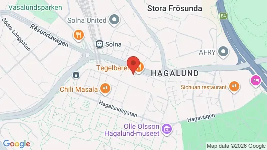 Lägenheter att hyra i Solna - kort over placeringen