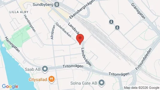 Lägenheter att hyra i Sundbyberg - kort over placeringen