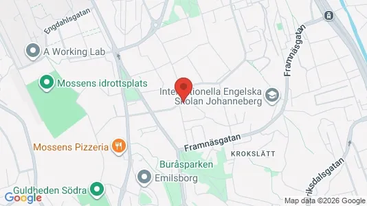 Lägenheter att hyra i Johanneberg - kort over placeringen