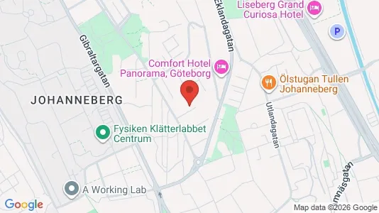 Lägenheter att hyra i Johanneberg - kort over placeringen