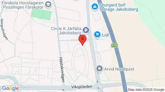 Lägenheter att hyra i Järfälla - kort over placeringen