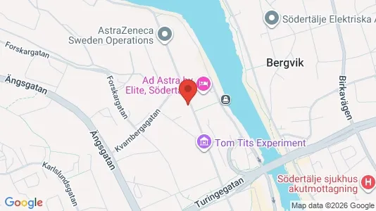 Lägenheter att hyra i Södertälje - kort over placeringen