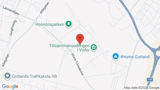 Lägenheter att hyra i Gotland - kort over placeringen