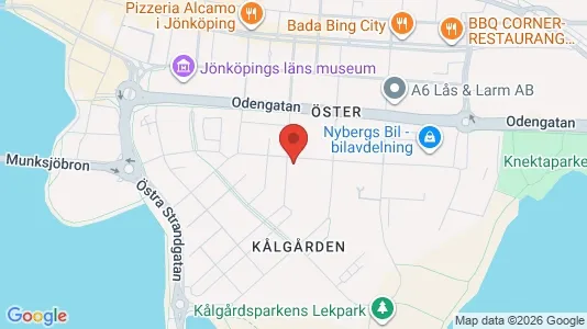 Lägenheter att hyra i Jönköping - kort over placeringen
