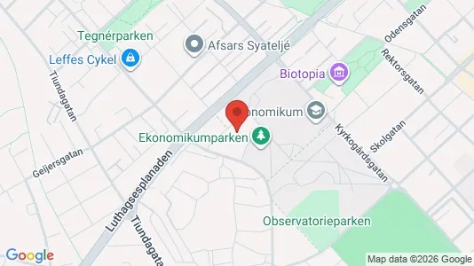Lägenheter att hyra i Uppsala - kort over placeringen