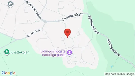 Lägenheter att hyra i Lidingö - kort over placeringen