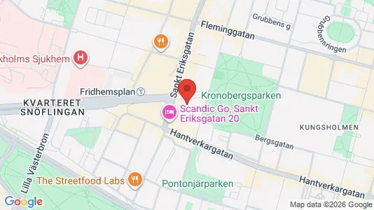Lägenheter att hyra i Kungsholmen - kort over placeringen