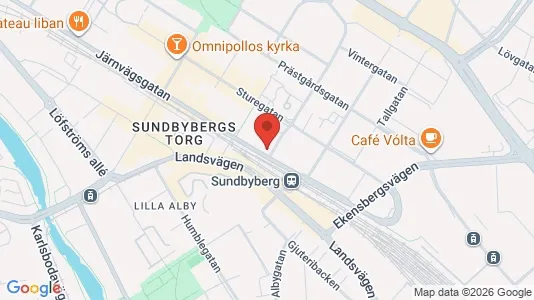 Lägenheter att hyra i Sundbyberg - kort over placeringen