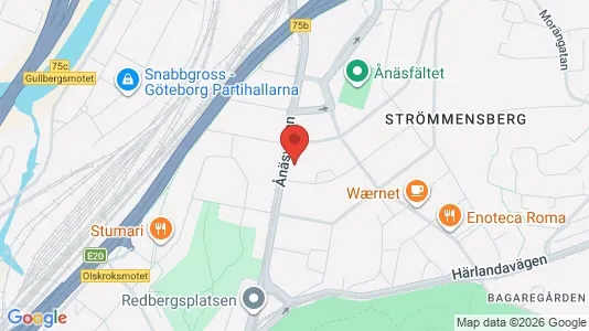 Lägenheter att hyra i Örgryte-Härlanda - kort over placeringen