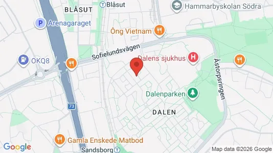 Lägenheter att hyra i Söderort - kort over placeringen